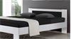 Bett Vega Futonbett in schwarz weiß mit Rollrost und Matratze 140x200