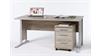 Schreibtisch mit Rollcontainer OFFICE LINE Sonoma Eiche