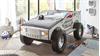 Abenteuerbett Autobett SUV mit LED Kinderbett weiß 90x200