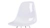 S H 4er-Set Stuhl Crystal/Kristall Metall weiß