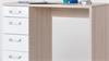 Schreibtisch Calisma in Esche mit Schubladenelement in Weiß