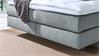 Boxspringbett COUTURE in Stoff grau mit Kopfteil Topper 180x200 Femira