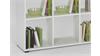 Raumteiler Mega 2 weißes Bücherregal mit 10 Fächern