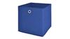 Faltbox Flori 4er Set Korb Aufbewahrungs Box blau 32x32x32