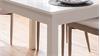 Esstisch COBURG Tisch Küchentisch in weiß ausziehbar 80-120x80 cm