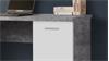 Schreibtisch Betonoptik NET106 lichtgrau und weiß matt 145x60 cm