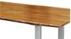 Massivholz Tisch Agra 180x90 Akazie Baumkante Alu-Gestell
