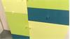 Highboard Kommode Pistazie lackiert mehrfarbig Front Hochglanz