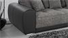 Big Sofa MOLDAU XXL Megasofa in schwarz grau mit Kissen