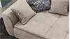 Recamiere ROMAN Schlafsofa Sofa in beige mit Tonnentaschenfederkern