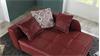 Recamiere ROMAN Schlafsofa Sofa in rot mit Tonnentaschenfederkern