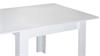 Esstisch BULL Küchentisch in weiß matt ausziehbar 80x80 cm