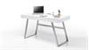 Schreibtisch ASPEN Computertisch Bürotisch in weiß matt Lack 140 cm