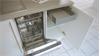 Einbauküche Nobilia Ausstellungsküche weiß Hochglanz Granit E-Geräte