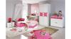 Kinderbett KATE weiß und rosa Print Prinzessin 90x200 cm