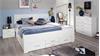 Bett ISOTTA Bettanlage Bettgestell für Schlafzimmer in weiß 180x200 cm