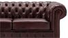 Sofa CHESTERFIELD 3-Sitzer 198 cm Echtleder rot