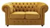 2-Sitzer Sofa CHESTERFIELD Couch Samt safrangelb 156 cm
