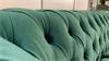Sofa CHESTERFIELD Couch 2-Sitzer Samt dunkelgrün 156 cm