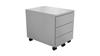 Rollcontainer Z-Line Metall Büroschrank weiß 3 Schubkästen abschließbar