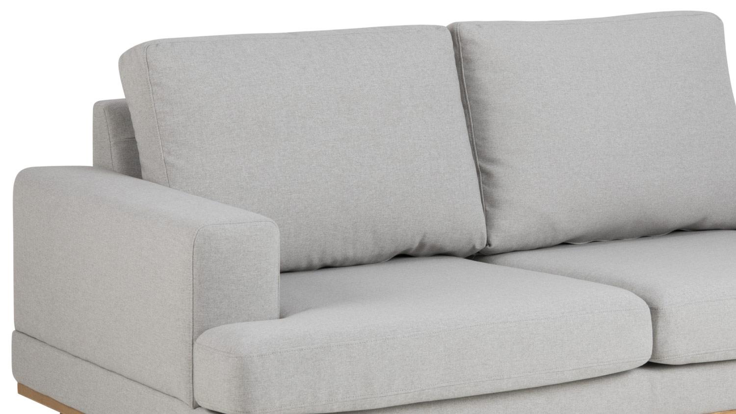 Sofa Norwich 2 Sitzer Hellgrau Skandinavischer Stil