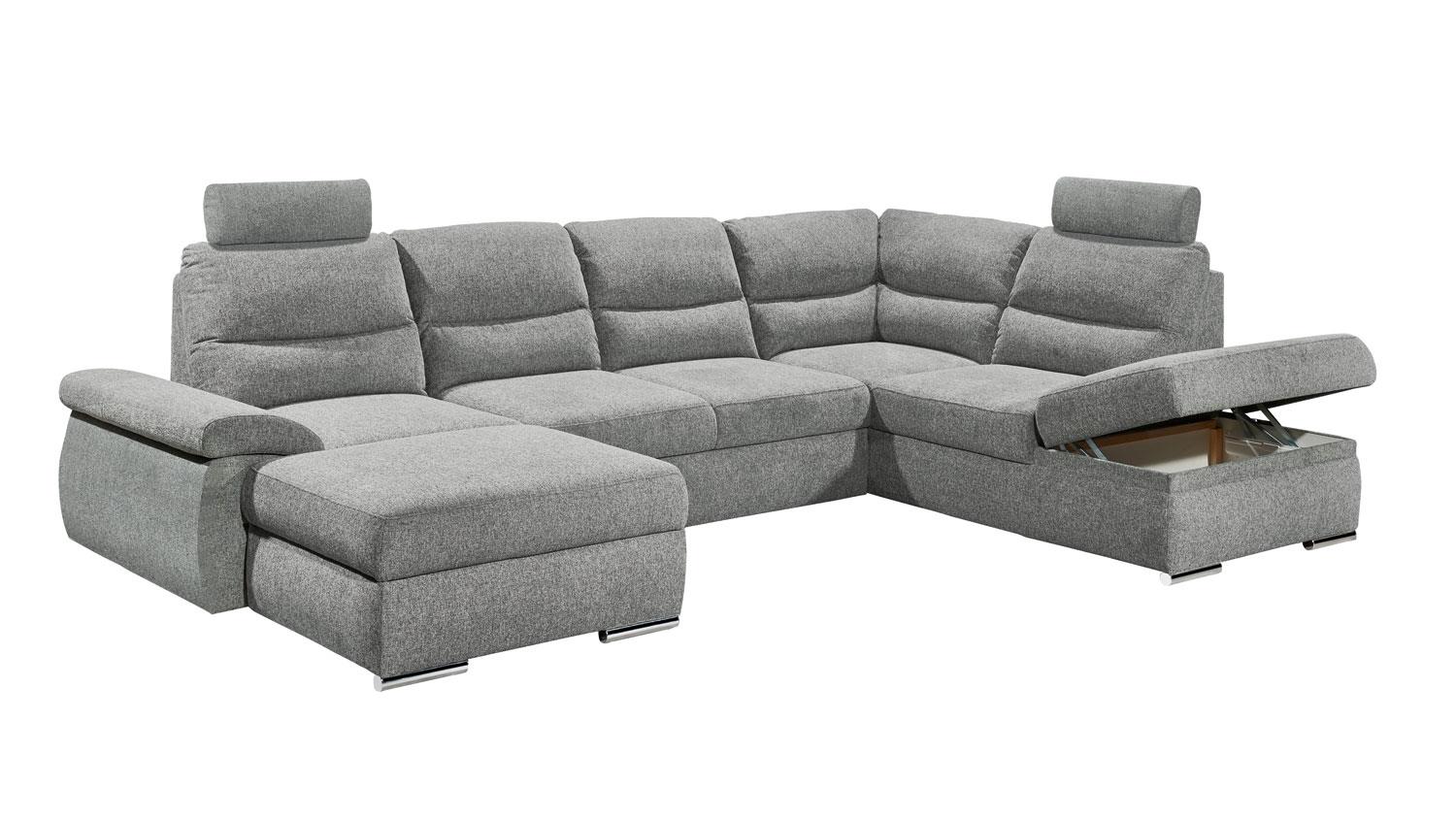 Wohnlandschaft Brana Ecksofa Grau Mit Funktion 325x218