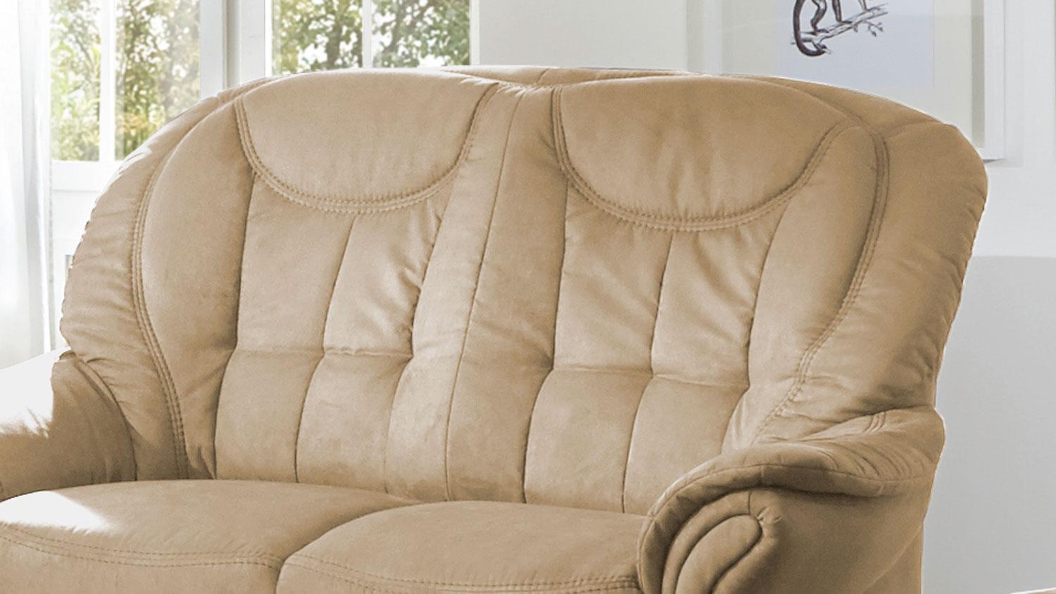 Sofa Sherlock 2 Sitzer Stoff Sand Mit Federkern 155 Cm