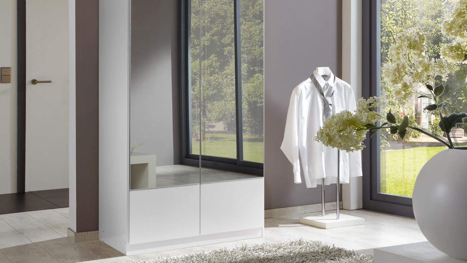 Kleiderschrank IMAGO Schrank in Schlafzimmerschrank weiß 90 cm