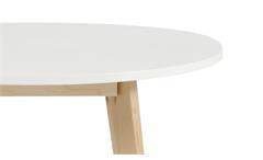 Tisch Raven Durchmesser 90 cm Küchentisch Esszimmertisch in Birke und weiß