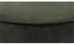 Sitzhocker Sitzkissen modern Pouf Polsterhocker Mie 60 cm rund Samt dunkelgrün
