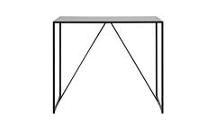 Bartisch Seaford Tisch Esche Dekor und Metall schwarz matt industriell 120x60 cm