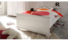 Bett Laura Kinderbett Jugendzimmerbett Kiefer massiv in weiß 90x200