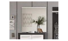 Wandspiegel Spiegel Garderobenspiegel Flur Kolibri grau und MDF weiß Hochglanz