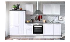 Küche WELCOME 6 weiß stone inkl. Geräte mit Geschirrspüler