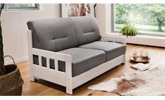 Schlafsofa Kampus Funktionssofa 2-Sitzer Couch in dunkelgrau ausklappbar 154 cm