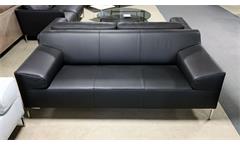 Sofa Rolf Benz Freistil 180 2-Sitzer Couch Polstersofa in Leder schwarz 200 cm