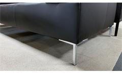 Sofa Rolf Benz Freistil 180 2-Sitzer Couch Polstersofa in Leder schwarz 200 cm