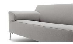 Sofa Couch Rolf Benz Freistil 180 Polstersofa 2-Sitzer Stoff grau 180 cm