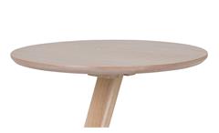 Couchtisch Ollie Tisch Beistelltisch Eiche natur massiv weiß geölt rund Ø 50 cm