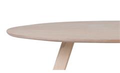 Couchtisch Ollie Tisch Beistelltisch Eiche natur massiv weiß geölt oval 120x60