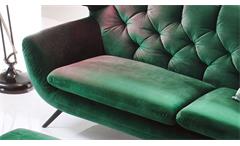 Sofa Sixty 2,5-Sitzer Couch Polstersofa Einzelsofa Stoff Velour smaragd grün 200