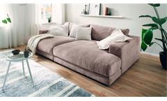 Bigsofa Megasofa Loungesofa XXL Sofa Couch Seventies Cord Stoff rosa 290x170 cm