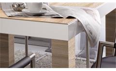 Esstisch Light Line Tisch Sonoma Eiche weiß matt lack Esszimmertisch Küchentisch