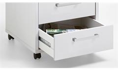 Rollcontainer Calvia 4 Bürocontainer in weiß abschließbar Arbeitszimmer Büro