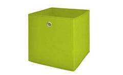 Faltbox 4er Set Korb Aufbewahrungs Box in apfelgrün 32x32x32 cm