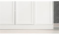 Kommode Landwood Sideboard Stauraumelement in weiß mit 3 Türen Landhausstil