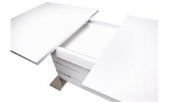 Tisch Mantova Esstisch weiß ausziehbar 160-200x90 cm