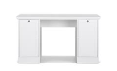 Schreibtisch Landwood Bürotisch Laptoptisch Tisch in weiß 136x63 cm Landhausstil