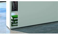 Raumteiler Regal Sideboard Toro 4 System weiß matt lackiert 240,6 x 112,4 cm