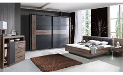 Schlafzimmer Bellevue Bett 180x200 Nachttische Schwebetürenschrank Sideboard